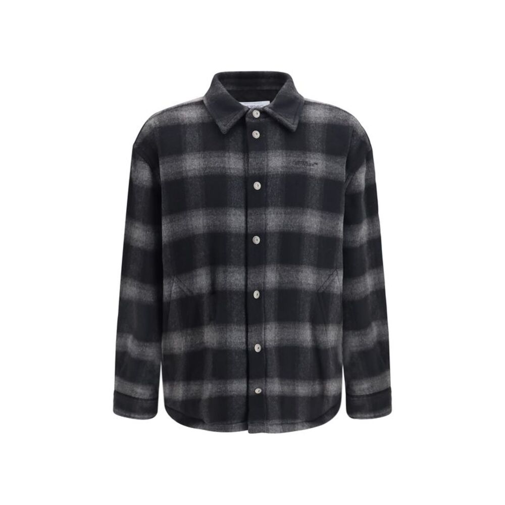 Off-White Men Padded Flannel Jacket